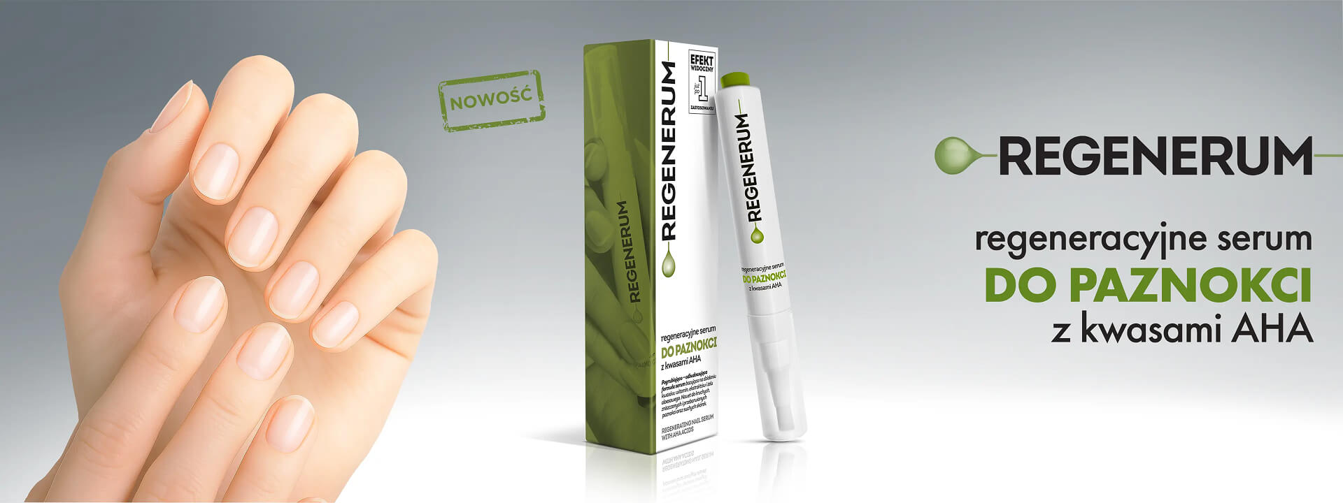 Regeneracyjne serum do paznokci z kwasami AHA