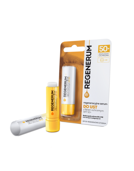 Regeneracyjny serum do ust z filtrem SPF 50+
